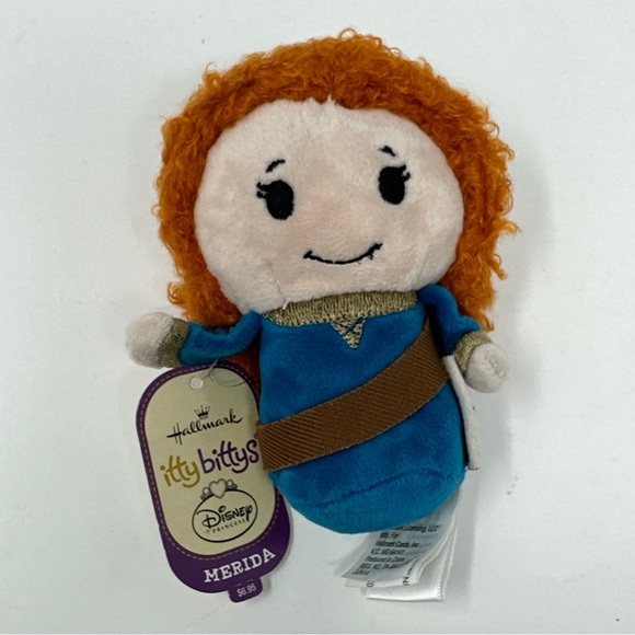 2014 Hallmark Itty Bittys Disney Brave Merida 5" Plush Stuffed Toy with Tag - Picture 1 of 7